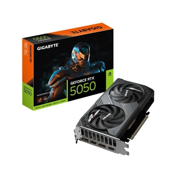 Gigabyte GeForce RTX(TM) 5050 WINDFORCE OC 8G 20 Gbps GDDR6 128 bit PCI-E 5.0