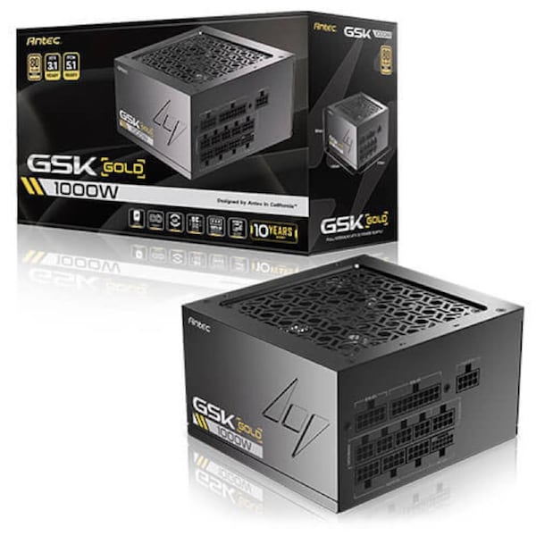 Antec GSK1000 AU ATX 12V 3.1 1000W Full-Modular 80 Plus Gold 120mm FDB
