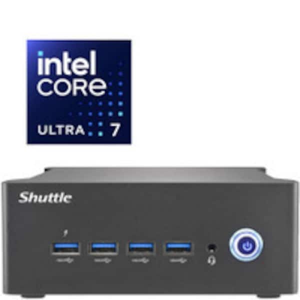 Shuttle NT10H7 Intel Meteor Lake Core Ultra 7 155H processor 2xDDR5 1x M.2