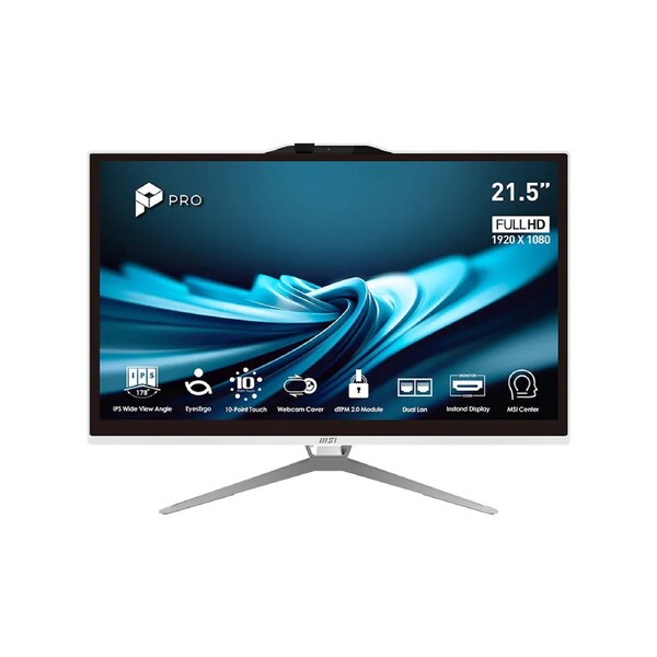 MSI 21.5" Modern AIO (Model AP222T 14MA-656AU)BLACK/21.5"/FHD/10P