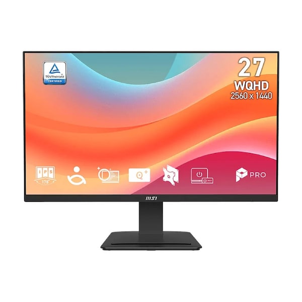 27' MSI PRO MP273Q E7 (WQHD) MONITOR BLACK/27"/FLAT/IPS/2560x1440/75Hz/1ms/2xHDM