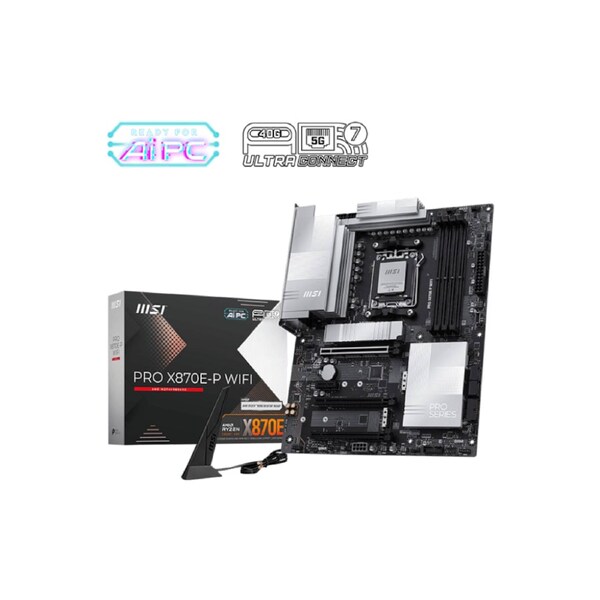 MSI PRO X870E-P WIFI MOTHERBOARD AMD/X870/AM5/ATX/4xDDR5/3xM.2/3xPCI-E(16)+1xPCI