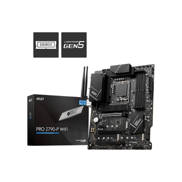 MSI PRO Z790-P WIFI MOTHERBOARD INTEL/Z790/LGA1700/ATX/4xDDR5/4xM.2/3xPCI-E(16)+