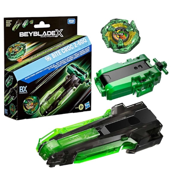Beyblade X Bite Croc 2-60Q Deluxe Launcher Set