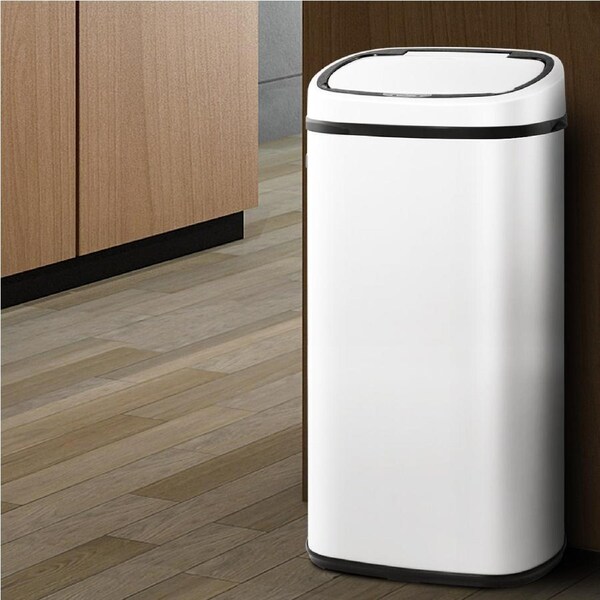 68L Motion Sensor Bin Rubbish Automatic White