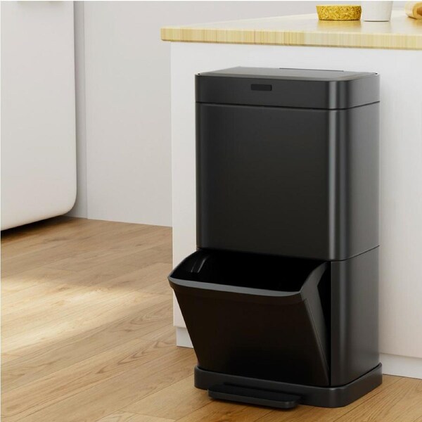 70L Motion Sensor Bin Pedal Bins Automatic Black