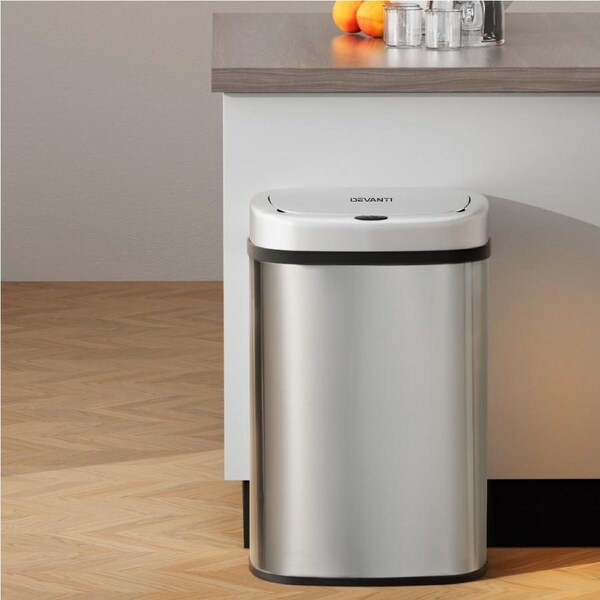 50L Sensor Bin Motion Rubbish Automatic Silver