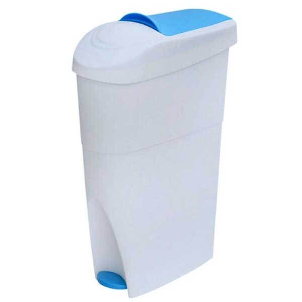 Sanitary Bin with Paddle Sky-Blue - 18L