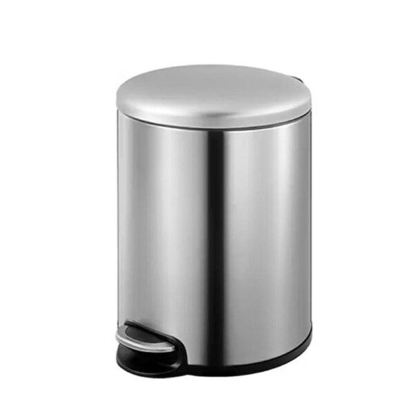 Round Soft Closing Stainless Steel Pedal Bin -3L