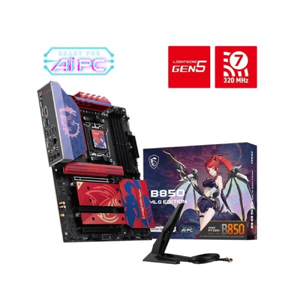MSI B850 MLG EDITION AM5 Ryzen 9000/8000/7000 DDR5-8400+ PCIe 5.0 M.2