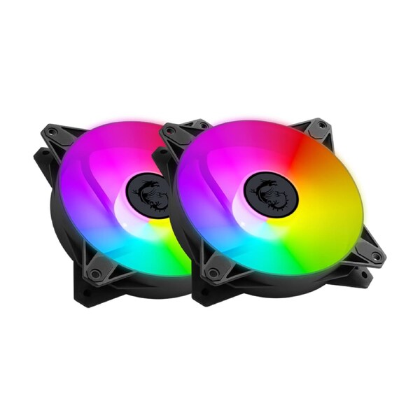 MSI MPG F120 ARGB FAN (2 PACK) 120MM/2 PACK/BLACK/ARGB 3 PIN/PWM 4 PIN/25.7