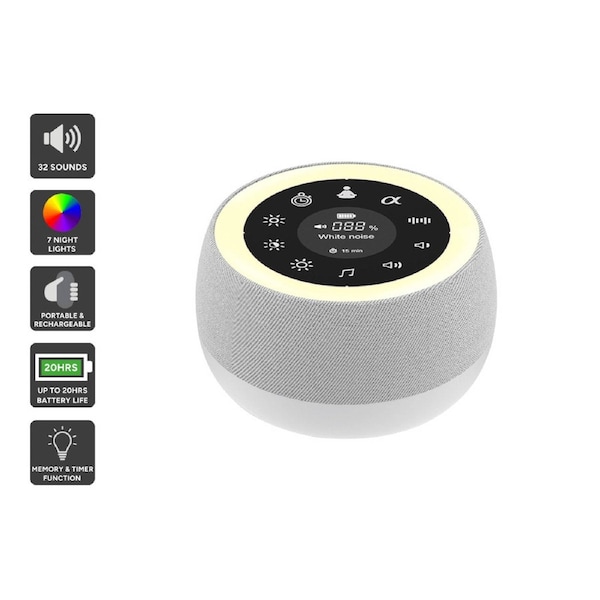 Premium White Noise Machine and Night Light