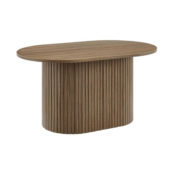 Kayla Coffee Table Oval 80cm Walnut
