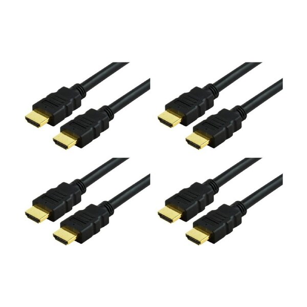4PK Comsol Male-to-Male High Speed HDMI 4K 1080p Support Cable With Ethernet 3m