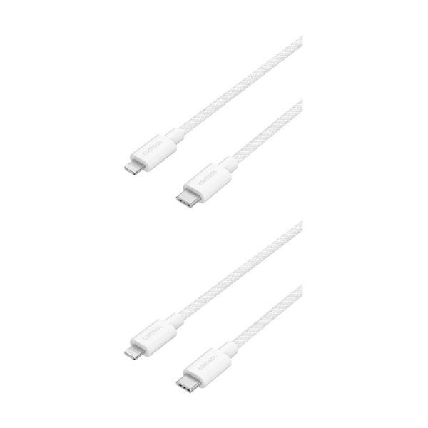 2PK Comsol USB-C To MFI Certified Lightning Fast Charge Cable iPhone 14 13 1.2m