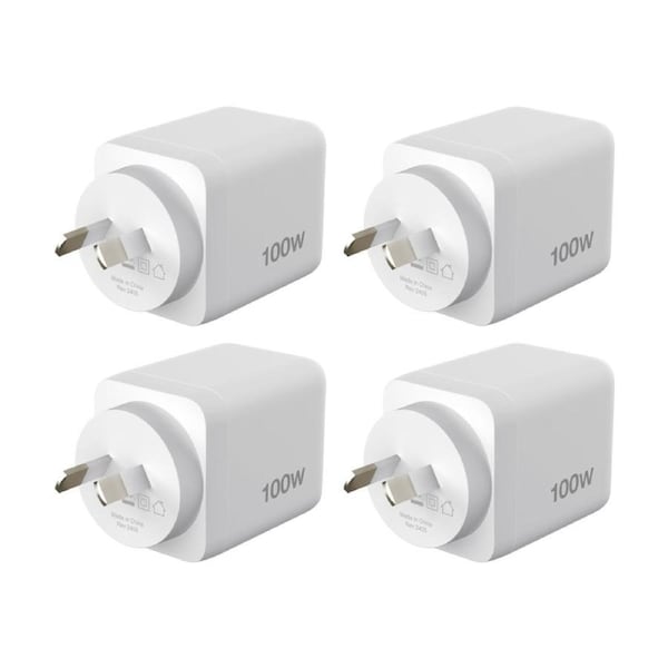 4PK Comsol Dual Port USB-A Portable Fast Charging Wall Charger 12W