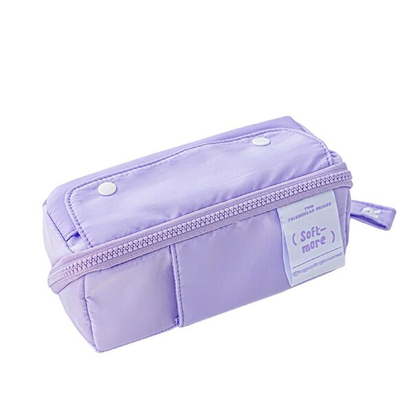 Catzon Multipurpose Pen Case Large Capacity Extendable Pen Pouches-Purple