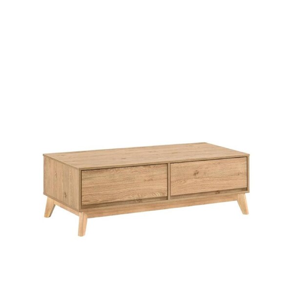 Ariah Coffee Table 2 Drawers Oak