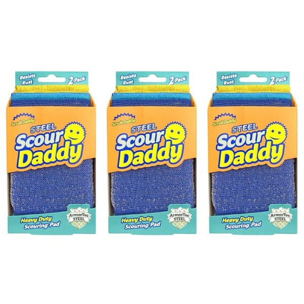 Scrub Daddy Steel Scour 2pk x3