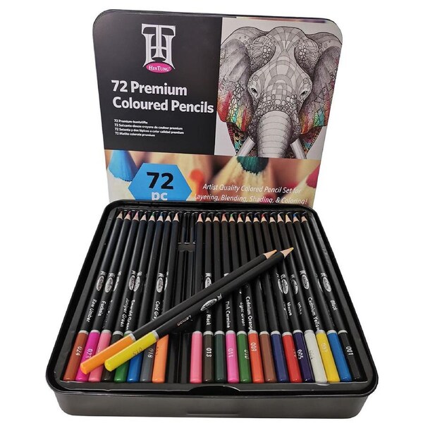 Catzon 72 Colored Pencils Set 2B Hardness Colored Pencil