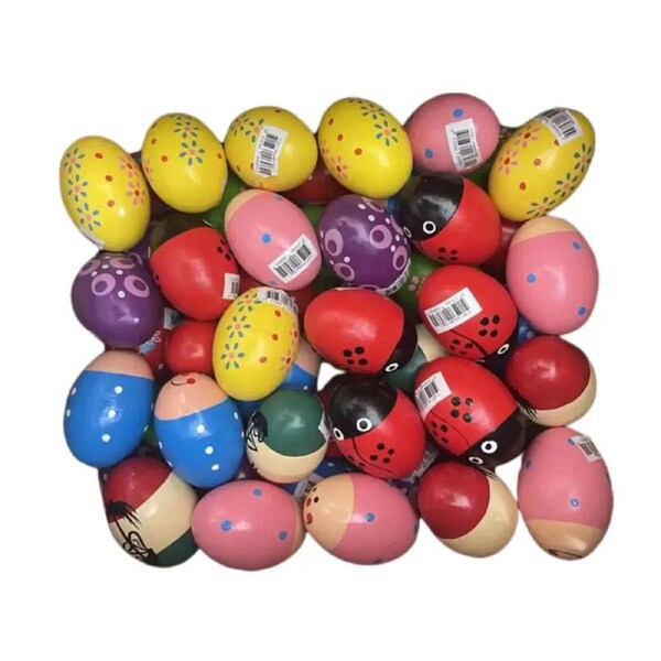 Musical Wooden Egg Shaker