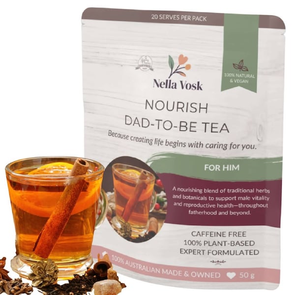 Dad-To-Be Tea - Organic Pre-Pregnancy Herbal Tea for Men - Nourish Mama