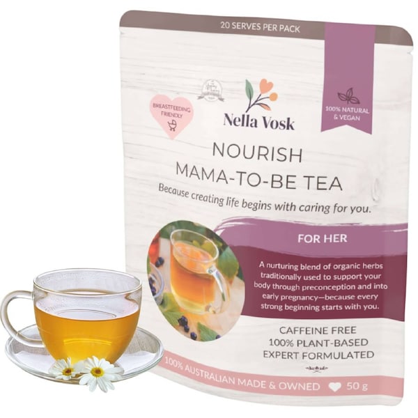 Mama-To-Be Tea - Organic Pre-Pregnancy Herbal Tea for Women - Nourish Mama