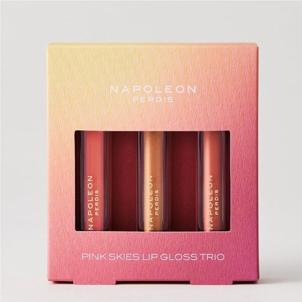Napoleon Perdis Pack of 3 Pink Skies Lip Gloss Trio
