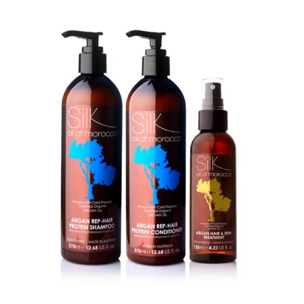 Silk Oil of Morocco - Rep-Hair Trio Value Pack