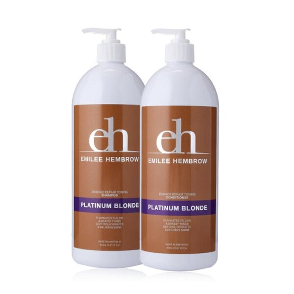 Emilee Hembrow - Argan Platinum Blonde 1 Litre Duo