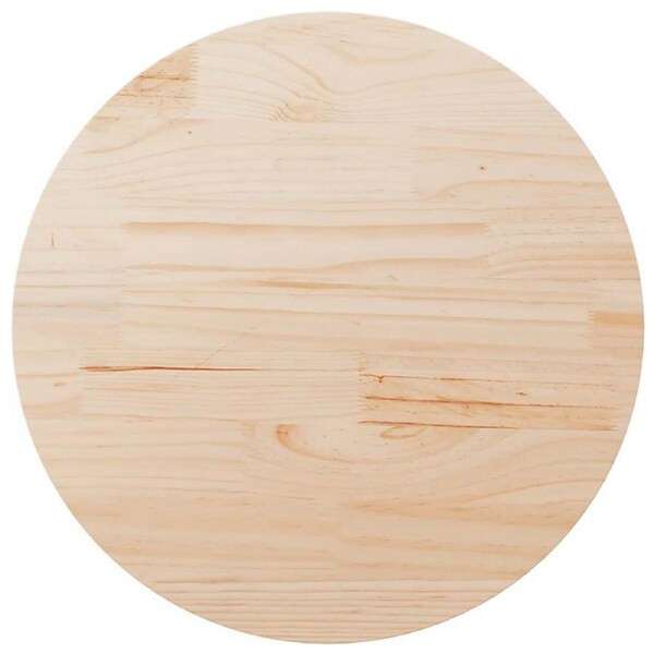 Table Top Round Ã˜80x3 cm Solid Wood Pine vidaXL