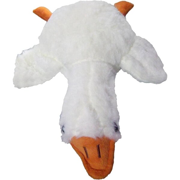 Velocity Dog Chew Toy, Bite-Resistant Stuffed Companion, Dog Chewing Pet Toy White Duck Shape, for Indoor Outdoor Living Room Balcony Yard Garden Camping
