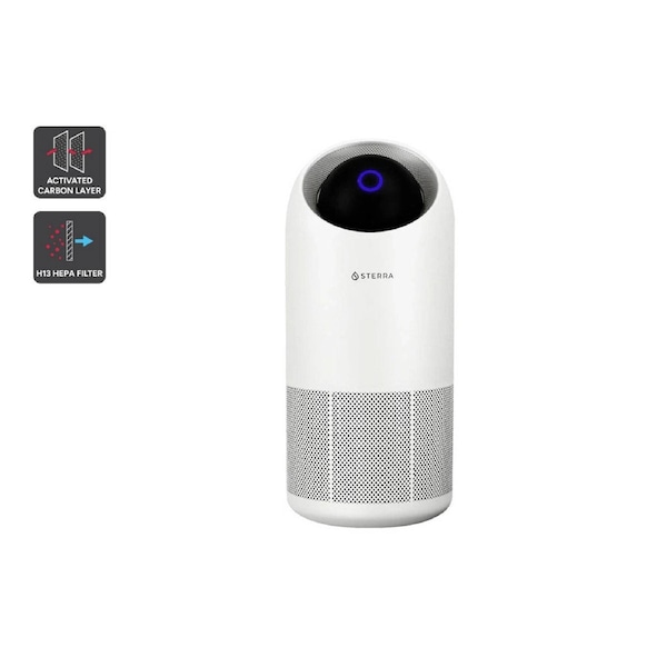 Sterra Moon(TM) True HEPA-13 Ion Air Purifier - Snow White