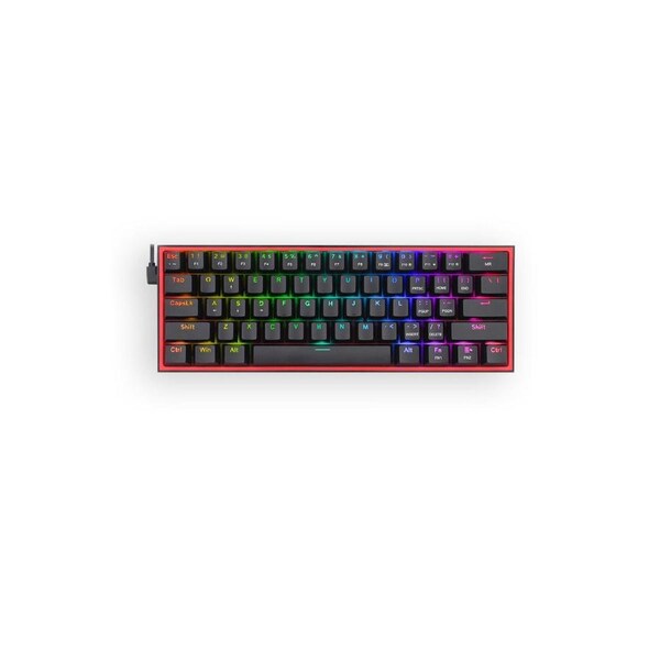 Redragon K617-RGB Fizz Black 60% Wired Mechanical Gaming Keyboard