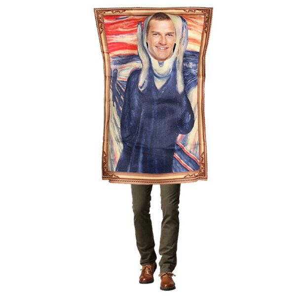 Unisex Novelty Adult The Scream Portrait Costume