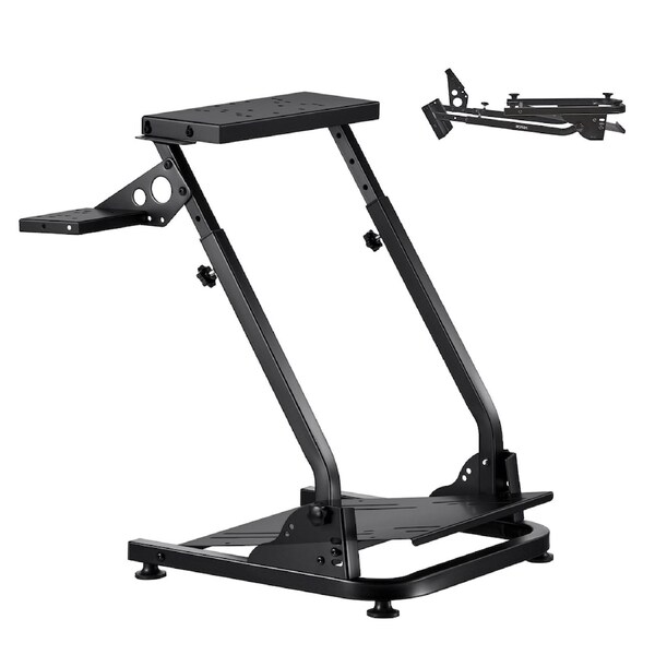 Racing Wheel Stand, Adjustable & Foldable Simulator Stand for Logitech G29 G27 G920 G923, Thrustmaster T300RS T300GT T248 TS-PC TSXW Gaming Cockpit,Pedals Simulator NOT Included