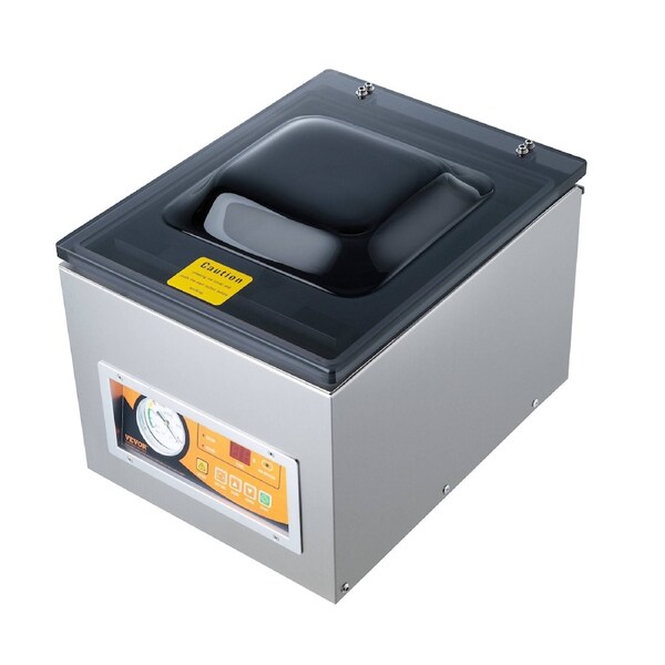 Chamber Vacuum Sealer, 260W Sealing Power, Vacuum Packing Machine for Wet Foods, Meats, Marinades and More, Compact Size with 260 mm Sealing Length, Applied in Home Kitchen and Commercial Use