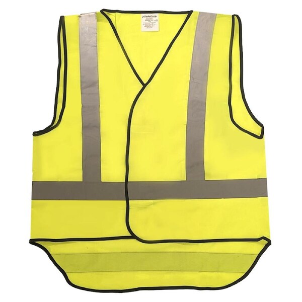 Safecorp Hi-Vis Safety Reflective Vest PPE Workwear Day/Night Yellow Large