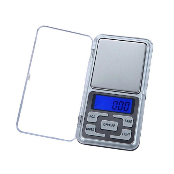 Salesbay Kitchen Scale LCD Digital Home 5kg 3kg 500g Mini Pocket Electronic Food Weight 500g/0.1g Pocket Digital Scale