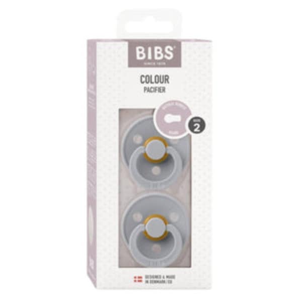 BIBS Colour Pacifier Blush Size 2 2 Pack
