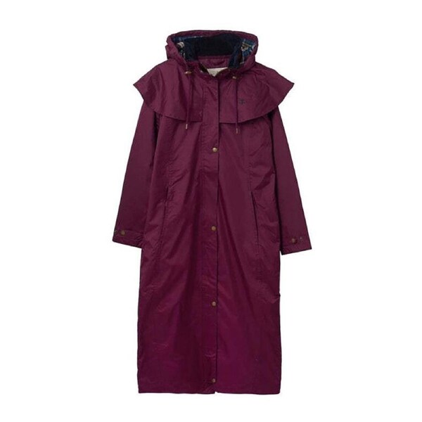 Lighthouse Clothing Ladies Outback Jacket Coat Full Length Plum Colour 16