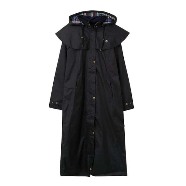 Lighthouse Clothing Ladies Outback Jacket Coat Full Length Black 22