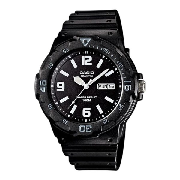 Casio MRW-200H-1B2V Mens Watch Black Dial Black Resin Band 100M Diver
