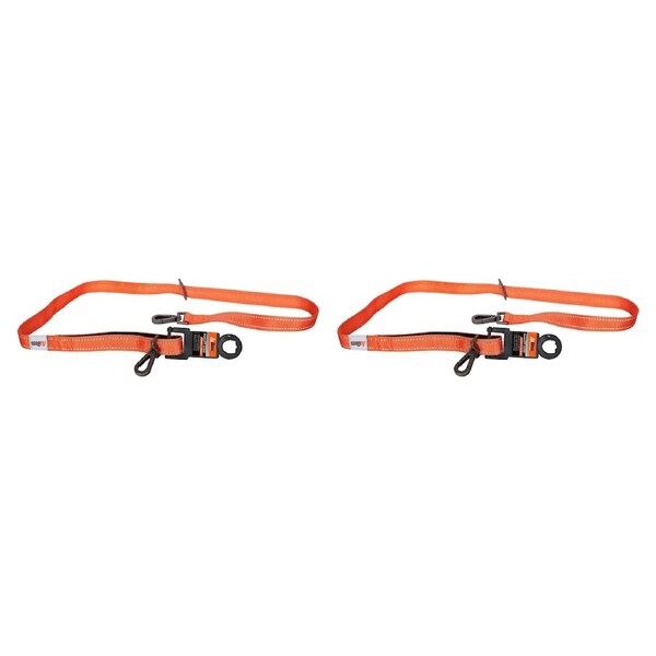 AgBoss 2 Pack 25mm x 120cm Lead - Black & Orange - 500912