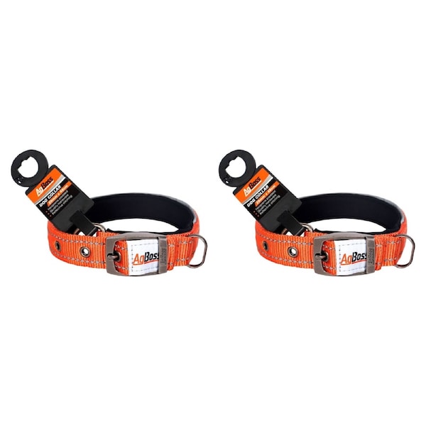 AgBoss 2 Pack 25mm x 45cm Dog Collar - Orange - 500882