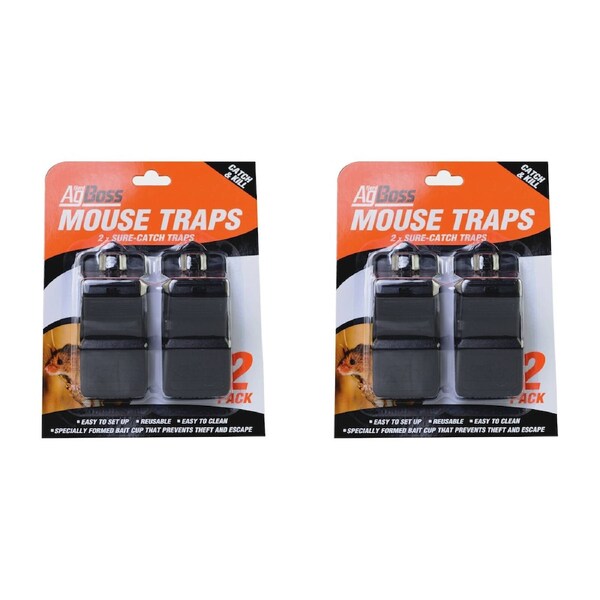 AgBoss 2 Pack Sure-Catch Mouse Traps - 300210