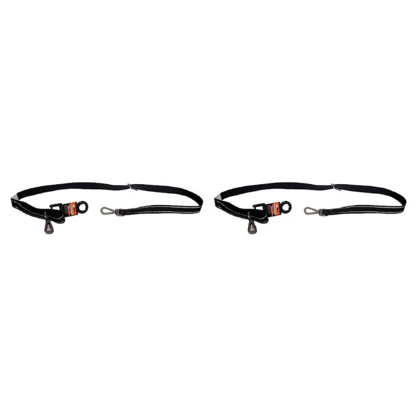 AgBoss 2 Pack 25mm x 120cm Dog Lead - Black - 500914