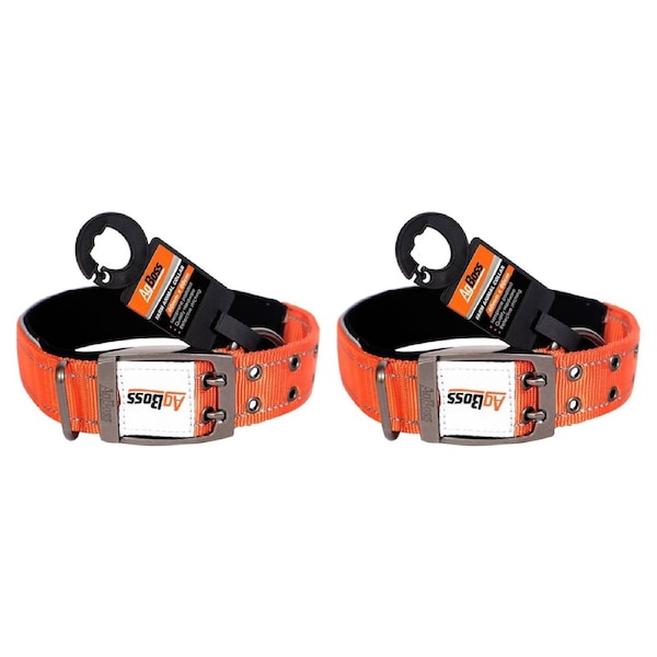 AgBoss 2 Pack 40mm x 60cm Dog Collar - Orange - 500920