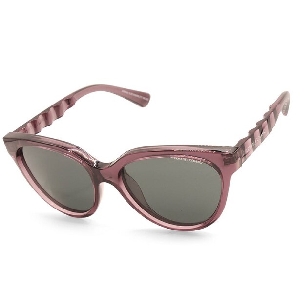 Armani Exchange Transparent Violet/Grey Women's Sunglasses AX4148SU 835987