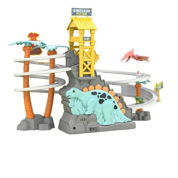 HOLALA Dinosaur Climbing Slide Stair Toy With Light and Music-Blue